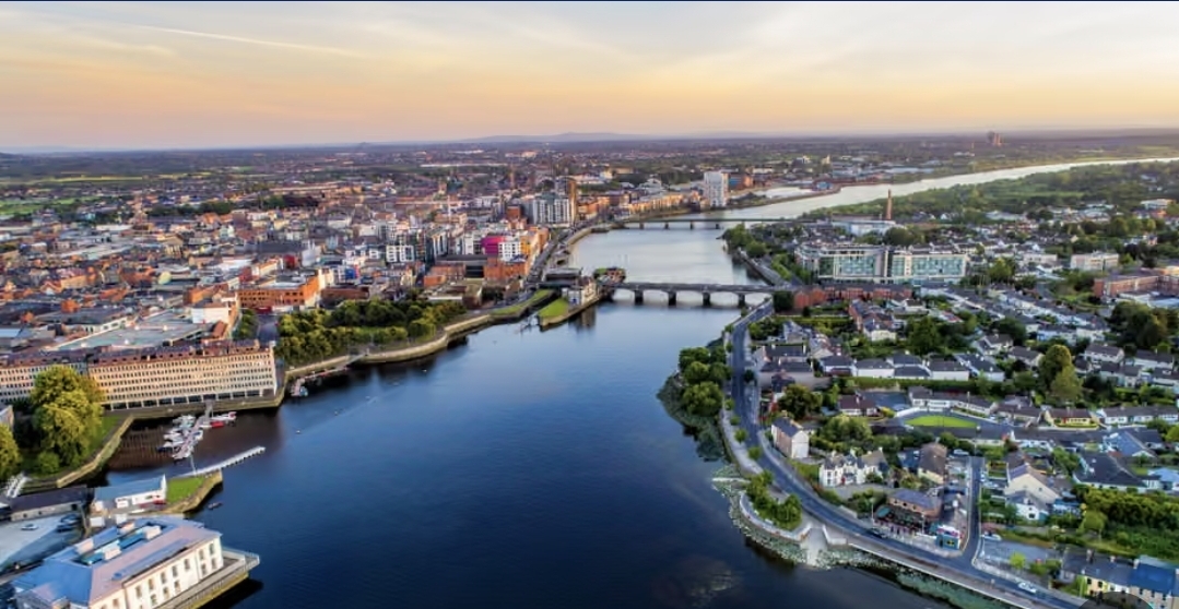 The River Shannon and Limerick city quays
