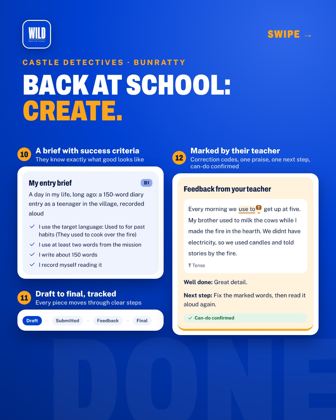 Back at school: Create