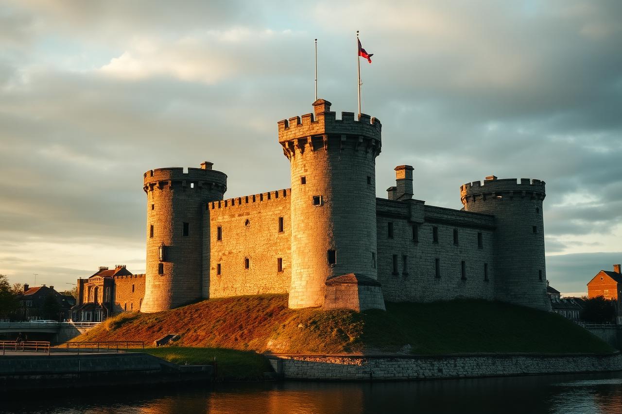 King John's Castle beside the River Shannon in Limerick